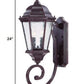 HomeRoots Two Light Carousel Lantern Wall Light in Brown Finish