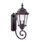 HomeRoots Two Light Carousel Lantern Wall Light in Brown Finish