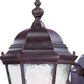 HomeRoots Two Light Carousel Lantern Wall Light in Brown Finish