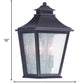 HomeRoots Two Light Pocket Lantern Wall Light in Antique Bronze Finish
