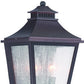 HomeRoots Two Light Pocket Lantern Wall Light in Antique Bronze Finish