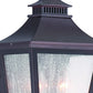 HomeRoots Two Light Pocket Lantern Wall Light in Antique Bronze Finish