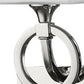 HomeRoots Two Light Wall Light With Frosted Glass Shade and Silver Metal Finish