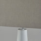HomeRoots Urban Edge Table Lamp in White Metal Finish