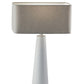 HomeRoots Urban Edge Table Lamp in White Metal Finish