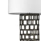 HomeRoots Vallin 1-Light Floor Lamp With Black Gold Finish