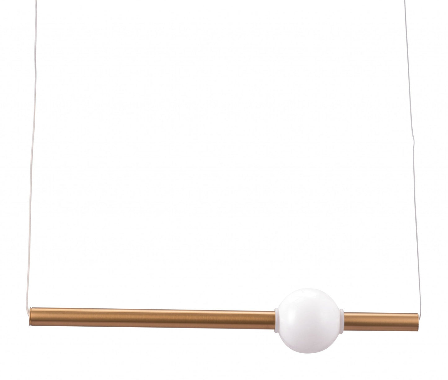 HomeRoots Vertical Cylinder Lamp in Gold Finish