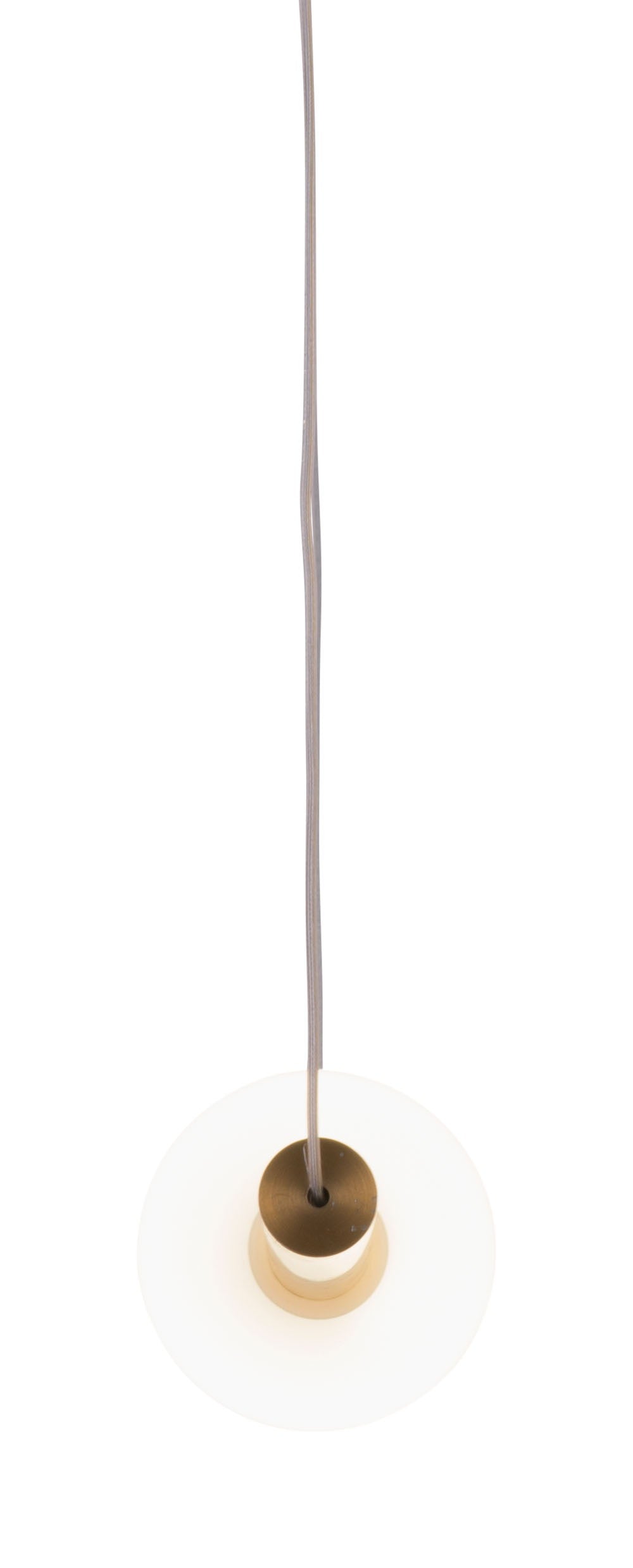 HomeRoots Vertical Cylinder Lamp in Gold Finish