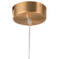 HomeRoots Vertical Cylinder Lamp in Gold Finish