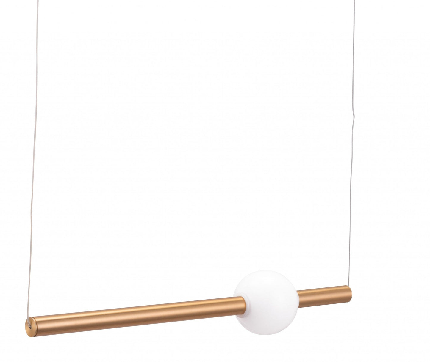 HomeRoots Vertical Cylinder Lamp in Gold Finish