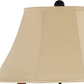 HomeRoots Vintage Double Candle Table Lamp in Black Finish
