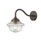 HomeRoots Vintage Schoolhouse Outdoor Wall Light With Burnished Bronze Finish
