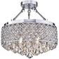 HomeRoots Viola 15" Semi-Flush Lamp In Chrome Finish