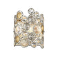 HomeRoots Vitozzi 1-Light Leaf Sconce in Antique Silver Finish