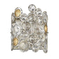 HomeRoots Vitozzi 1-Light Leaf Sconce in Antique Silver Finish