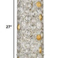 HomeRoots Vitozzi 3-Light Leaf Sconce in Antique Silver Finish