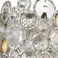 HomeRoots Vitozzi 3-Light Leaf Sconce in Antique Silver Finish
