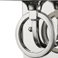 HomeRoots Wall Light With Frosted Glass Shade and Silver Metal Finish