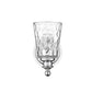HomeRoots Wall Light With Pebbled Glass and Silver Metal Finish
