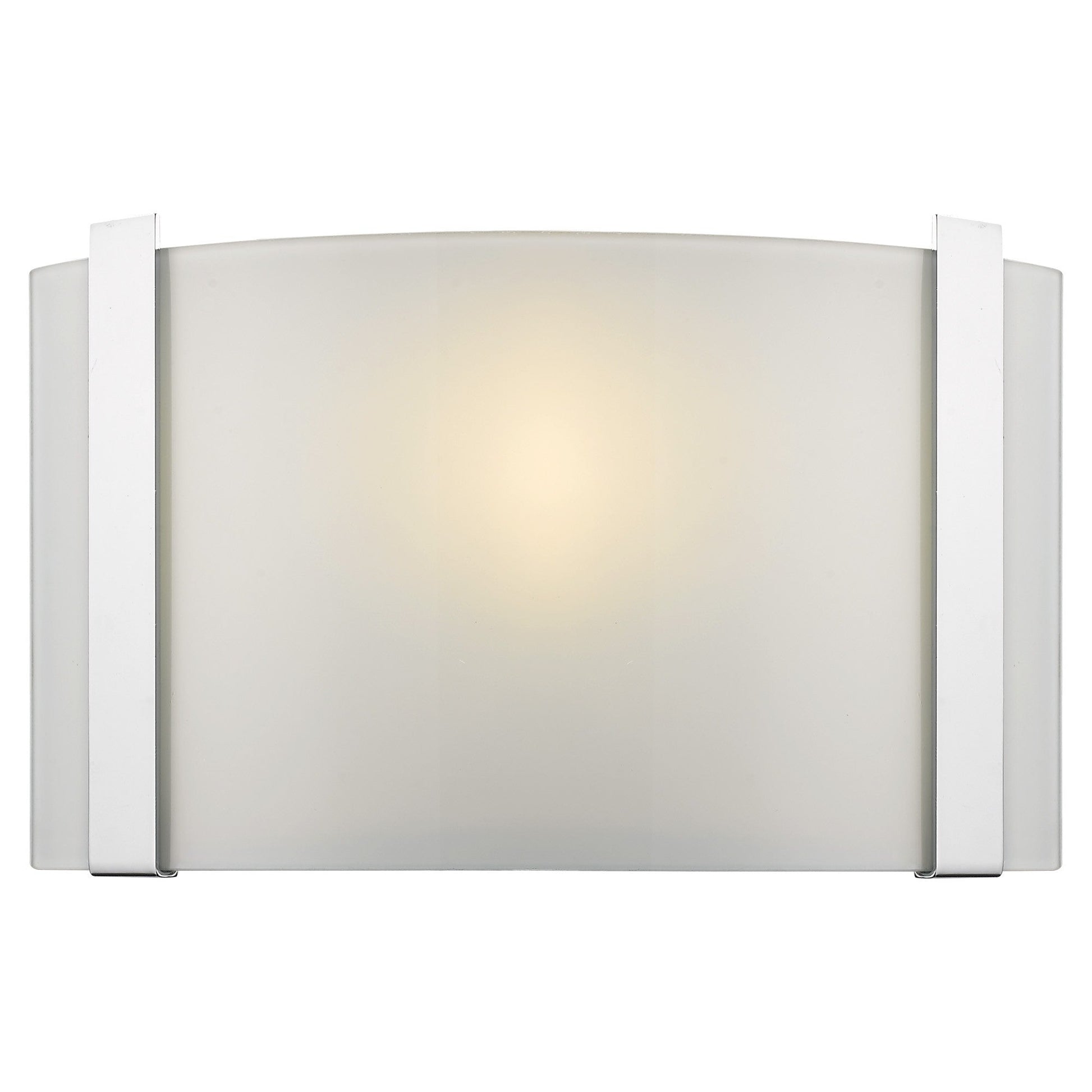 HomeRoots Wall Sconce With Frosted Glass Shade and Polished Chrome Finish
