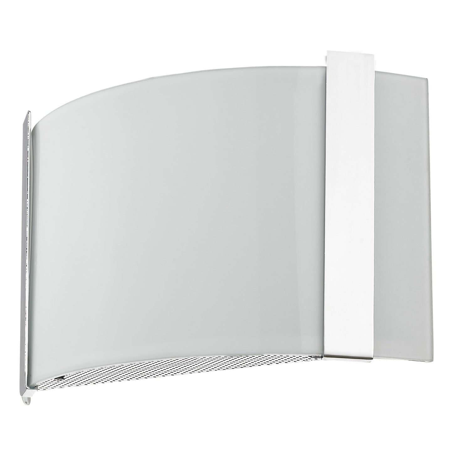 HomeRoots Wall Sconce With Frosted Glass Shade and Polished Chrome Finish