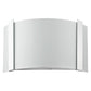 HomeRoots Wall Sconce With Frosted Glass Shade and Polished Chrome Finish
