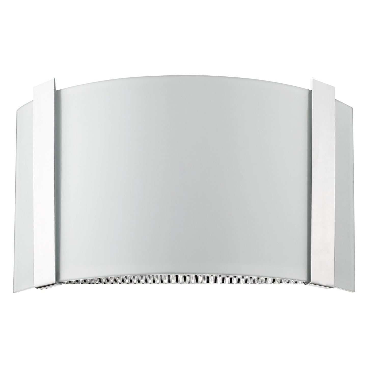 HomeRoots Wall Sconce With Frosted Glass Shade and Polished Chrome Finish