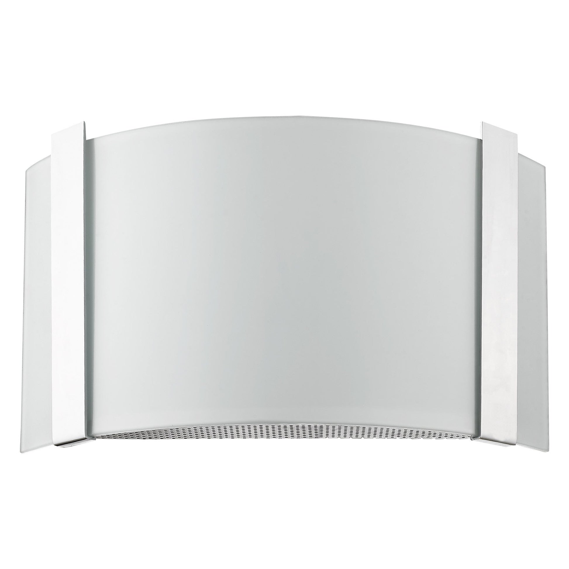HomeRoots Wall Sconce With Frosted Glass Shade and Polished Chrome Finish