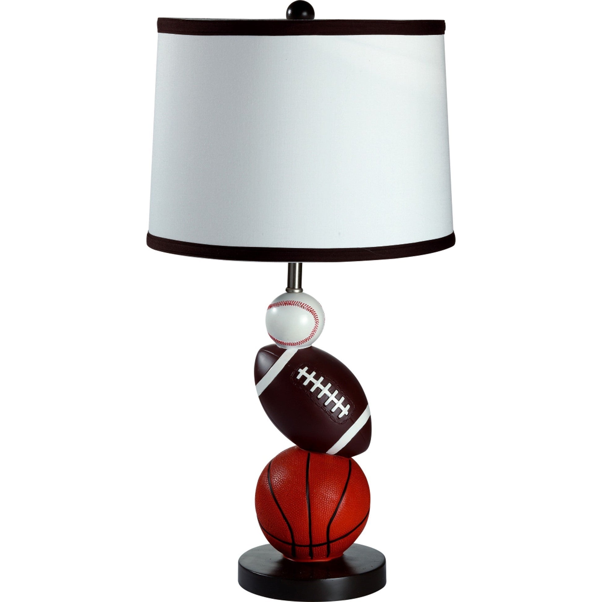 HomeRoots Whimsical Sports Themed Table Lamp With White Shade