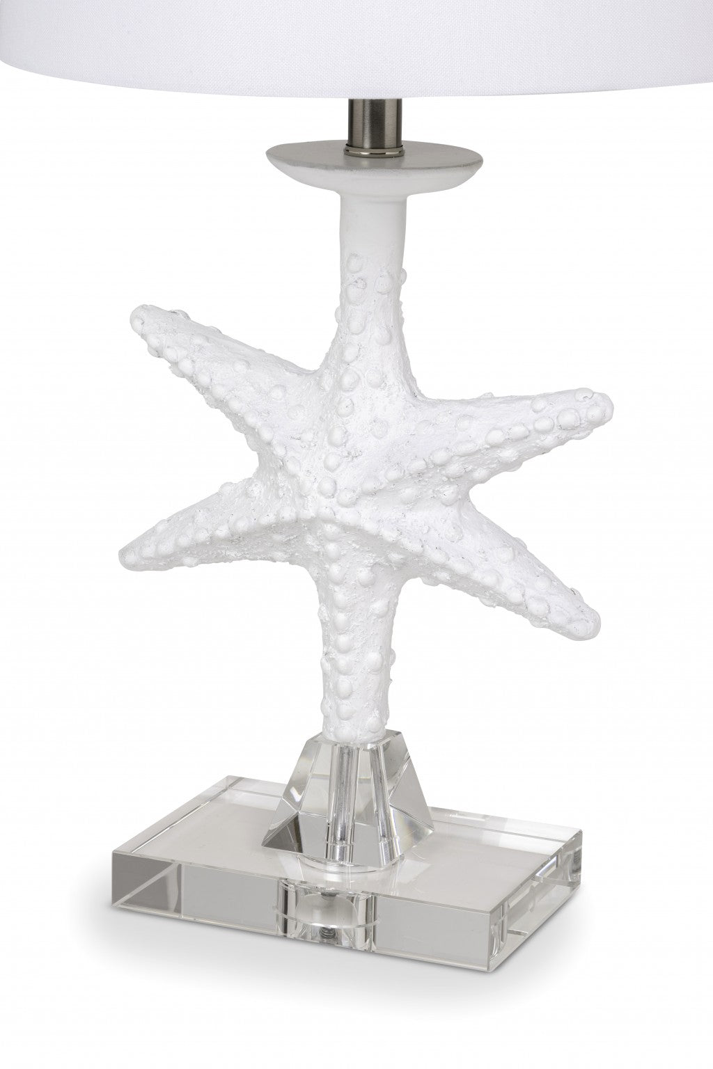 HomeRoots White Coastal Starfsh Table Lamps in Set of 2