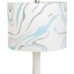 HomeRoots White Contemporary Table Lamps in Set of Two