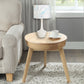 HomeRoots White Contemporary Table Lamps in Set of Two