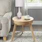 HomeRoots White Modern Glass Table Lamps in Set of Two
