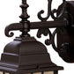 HomeRoots Window Pane Lantern Wall Light in Dark Brown Finish