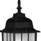 HomeRoots Window Pane Lantern Wall Sconce in Matte Black Finish