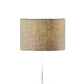 HomeRoots Wireless Charging Table Lamp With Matte Black Metal and Wood Finish