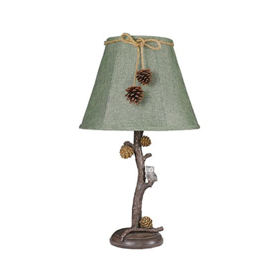 HomeRoots Woodland Cottage Table Lamp in Brown Finish