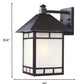 HomeRoots XL Antique Bronze Frosted Glass Lantern Wall Light