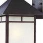 HomeRoots XL Antique Bronze Frosted Glass Lantern Wall Light