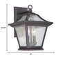 HomeRoots XL Birdhouse Shape Outdoor Wall Light in Matte Black Finish