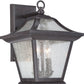 HomeRoots XL Birdhouse Shape Outdoor Wall Light in Matte Black Finish