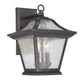 HomeRoots XL Birdhouse Shape Outdoor Wall Light in Matte Black Finish