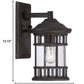 HomeRoots XL Canister Wall Light in Matte Black Finish
