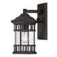HomeRoots XL Canister Wall Light in Matte Black Finish