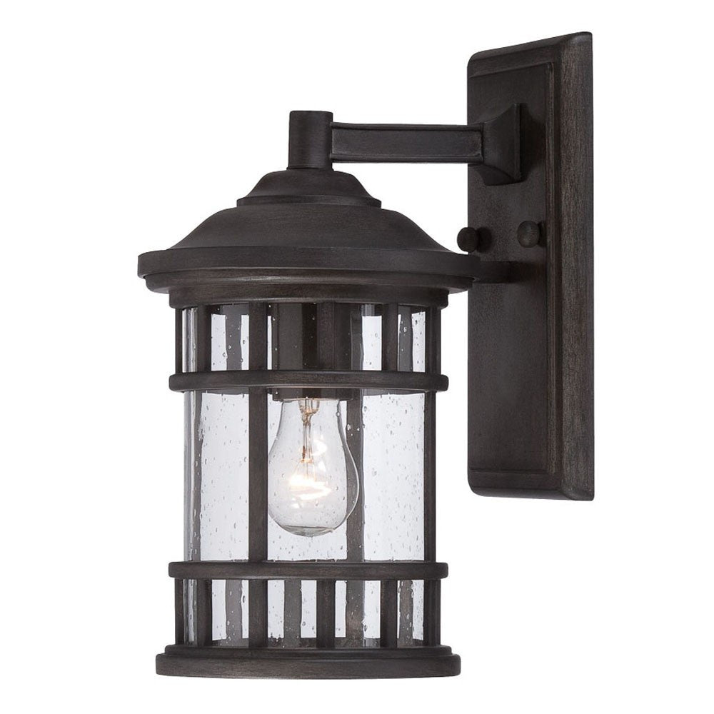 HomeRoots XL Canister Wall Light in Matte Black Finish