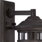 HomeRoots XL Canister Wall Light in Matte Black Finish