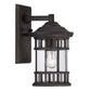 HomeRoots XL Canister Wall Light in Matte Black Finish