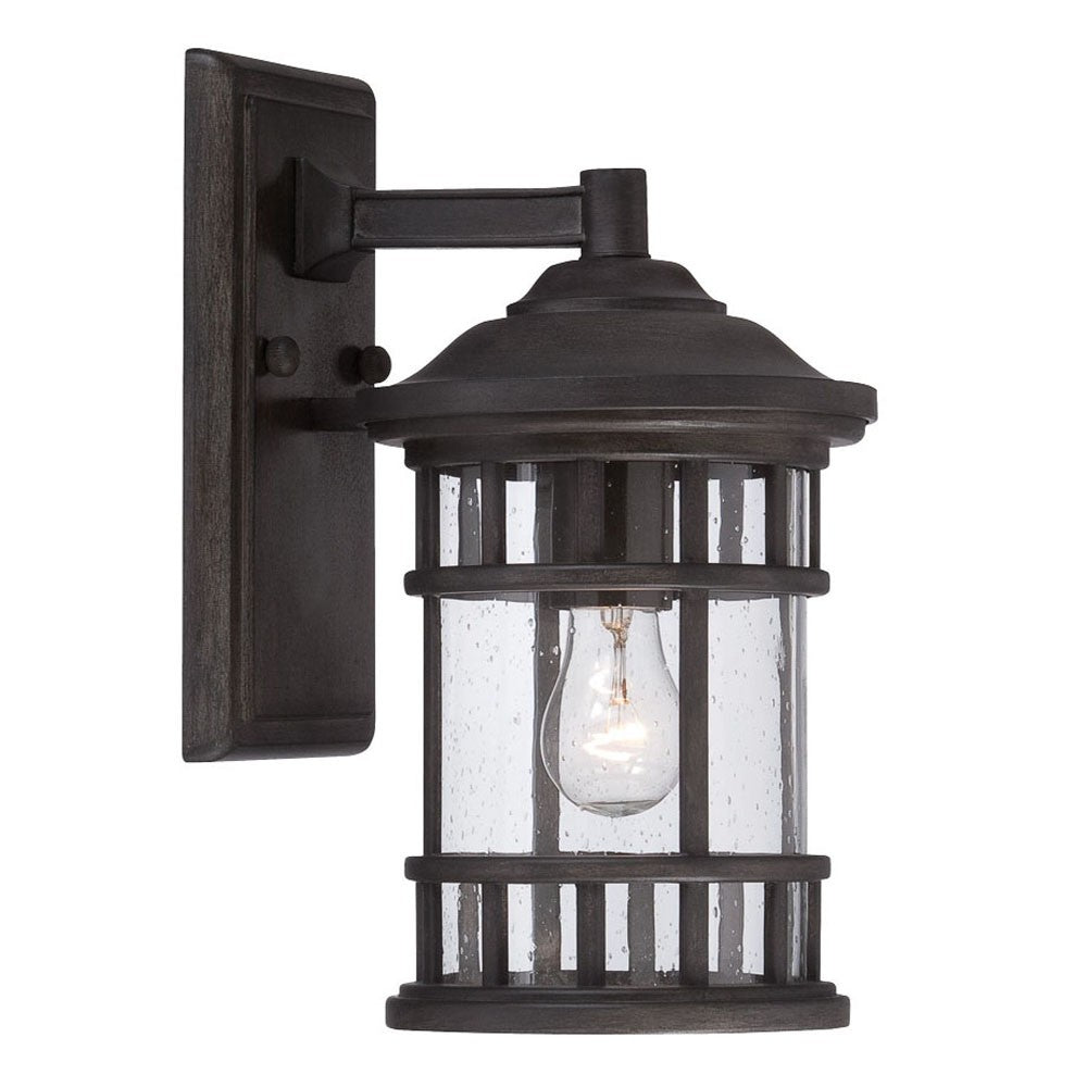 HomeRoots XL Canister Wall Light in Matte Black Finish