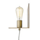 HomeRoots XL Shelf Wall Light With Dull Gold Finish