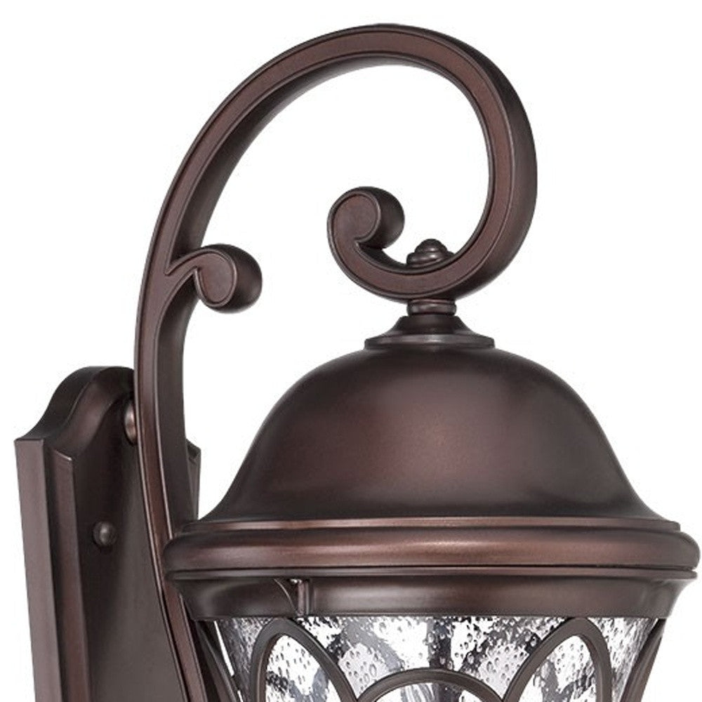 HomeRoots XL Tapered Goblet Wall Light in Bronze Finish
